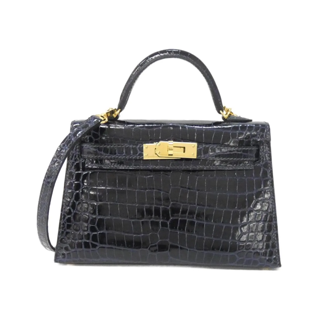 HERMES Kelly 083269CC Handbag Blue