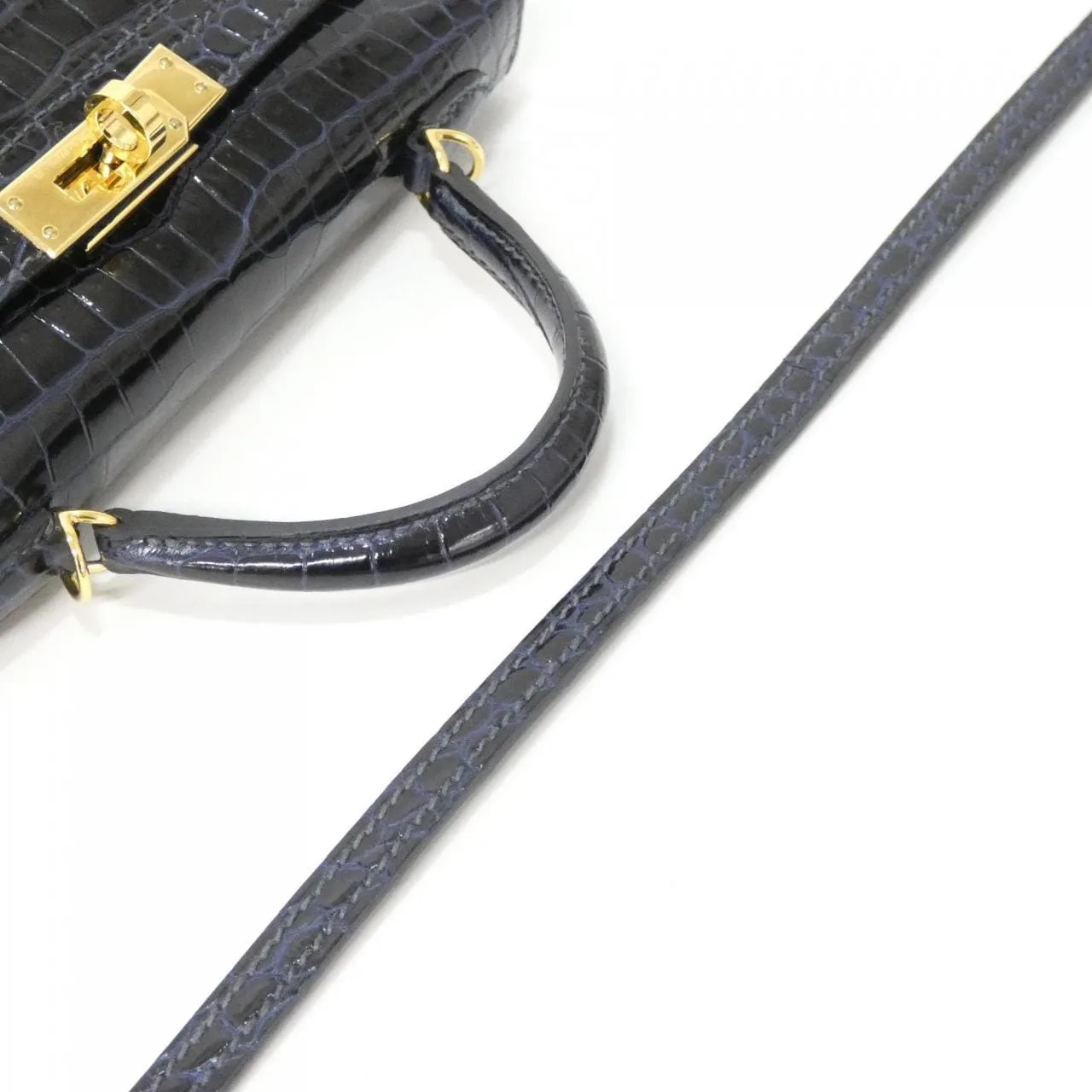 HERMES Kelly 083269CC Handbag Blue Rank A - Thumbnail 5