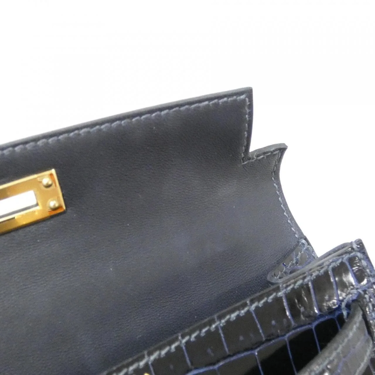 HERMES Kelly 083269CC Handbag Blue Rank A - Thumbnail 8