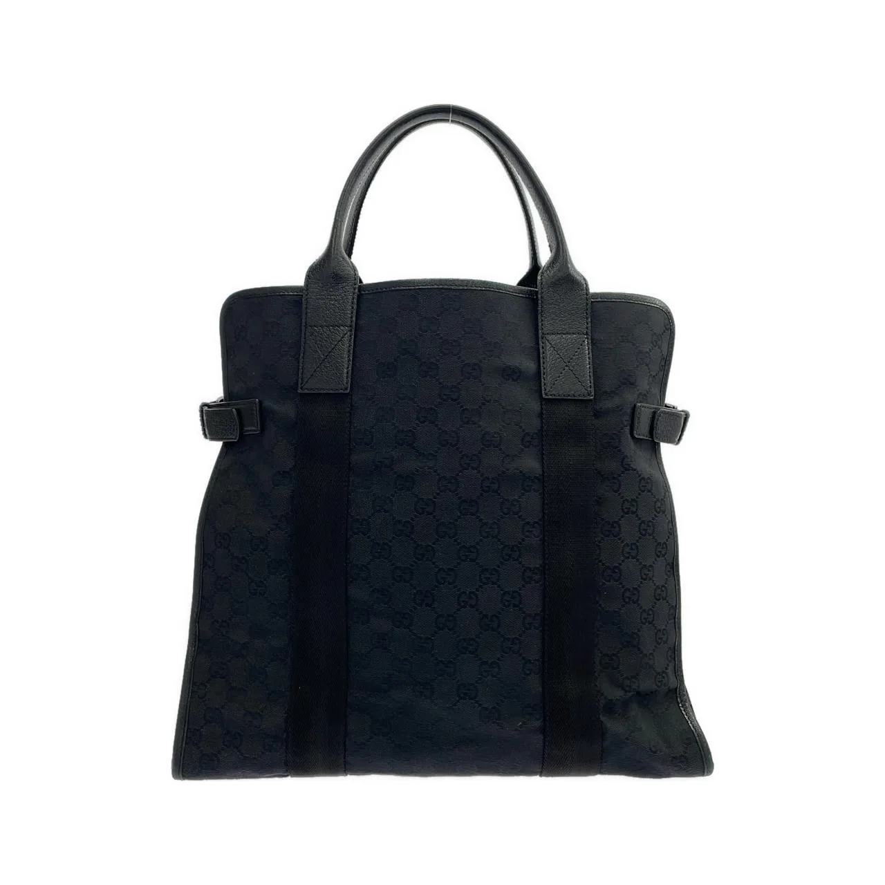 GUCCI 115517 手提包 帆布 黑色 帆布 中古品B - 縮圖 2