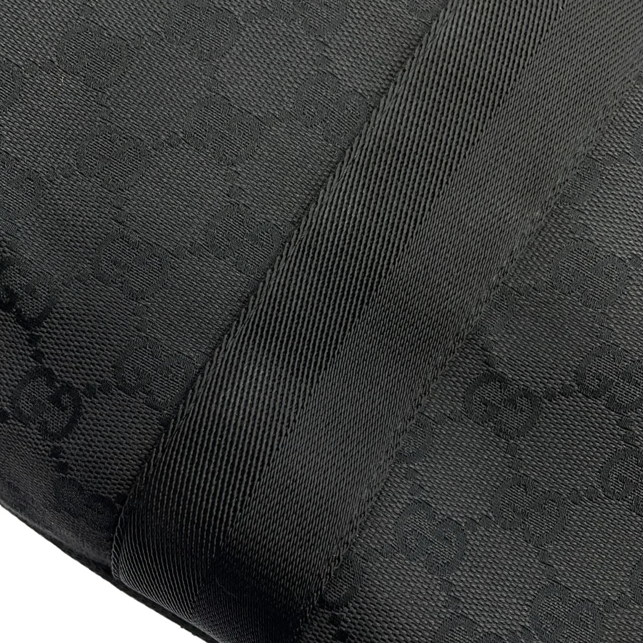 GUCCI 115517 手提包 帆布 黑色 帆布 中古品B - 縮圖 4