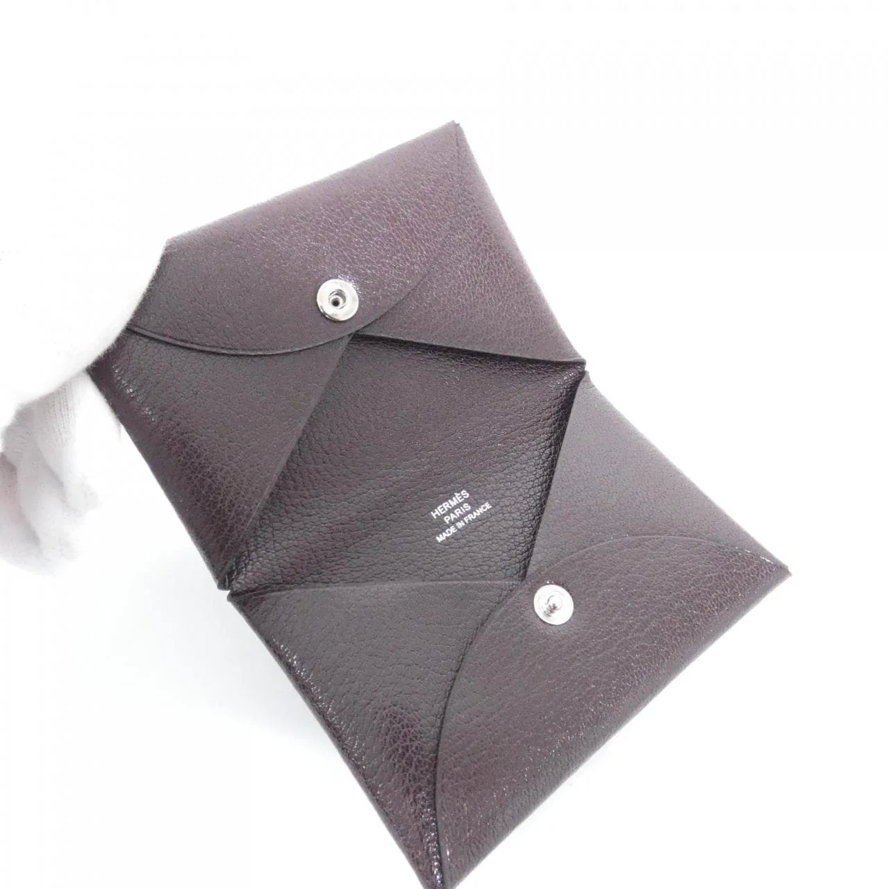 HERMES 078382CK Card Case Rouge 中古品A - 縮圖 3