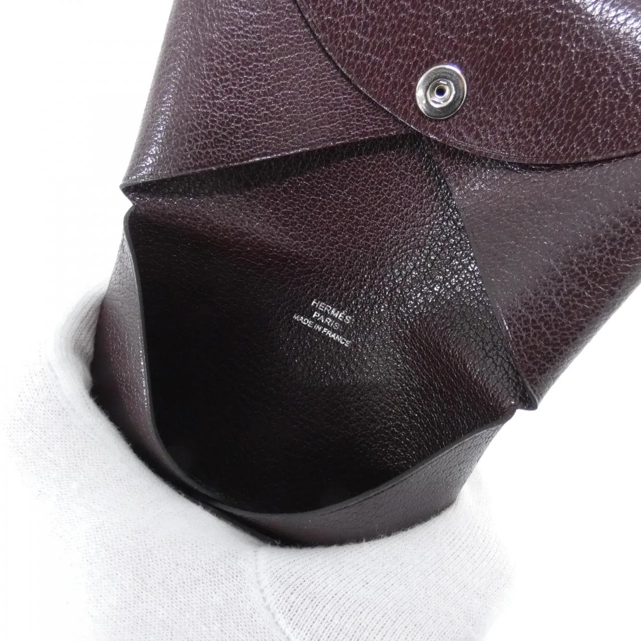HERMES 078382CK Card Case Rouge 中古品A - 縮圖 4