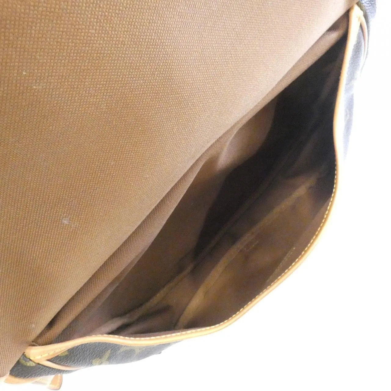 LOUIS VUITTON Saumur M42256 Shoulder Monogram 黑色 Monogram 中古品B - 縮圖 9