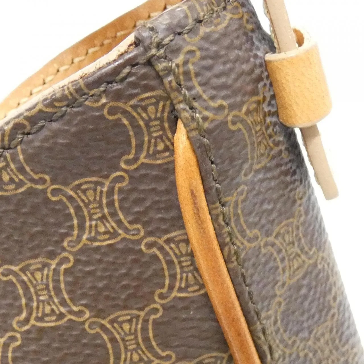 CELINE Shoulder Canvas Brown Canvas Rank A - Thumbnail 3