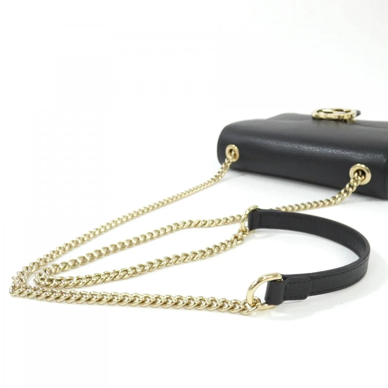 GUCCI 510304 CAO0G Shoulder Leather Black Leather Rank A - Thumbnail 5