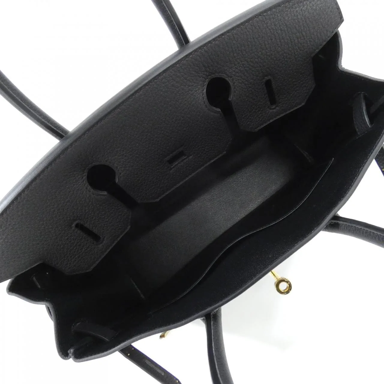 HERMES 027633CC Handbag Togo Black Togo Leather - Thumbnail 6