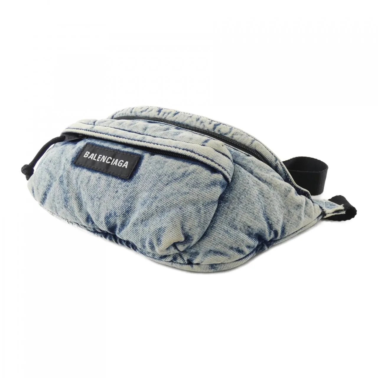 BALENCIAGA 755803 2AAHB Belt Denim Blue Denim Rank B - Thumbnail 3