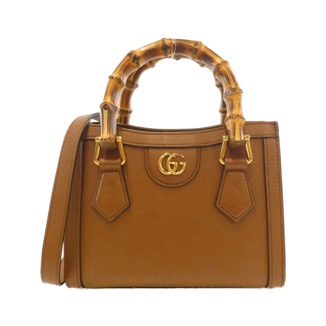 GUCCI Diana 655661 17QDT Handbag Leather Black