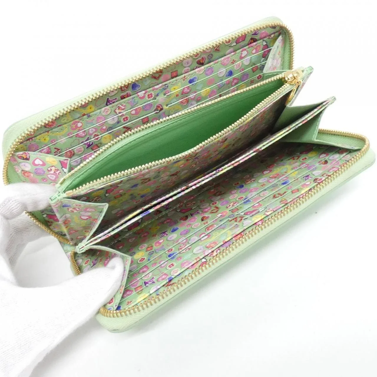 LOUIS VUITTON M82065 Wallet Vernis Black Vernis Rank A - Thumbnail 6