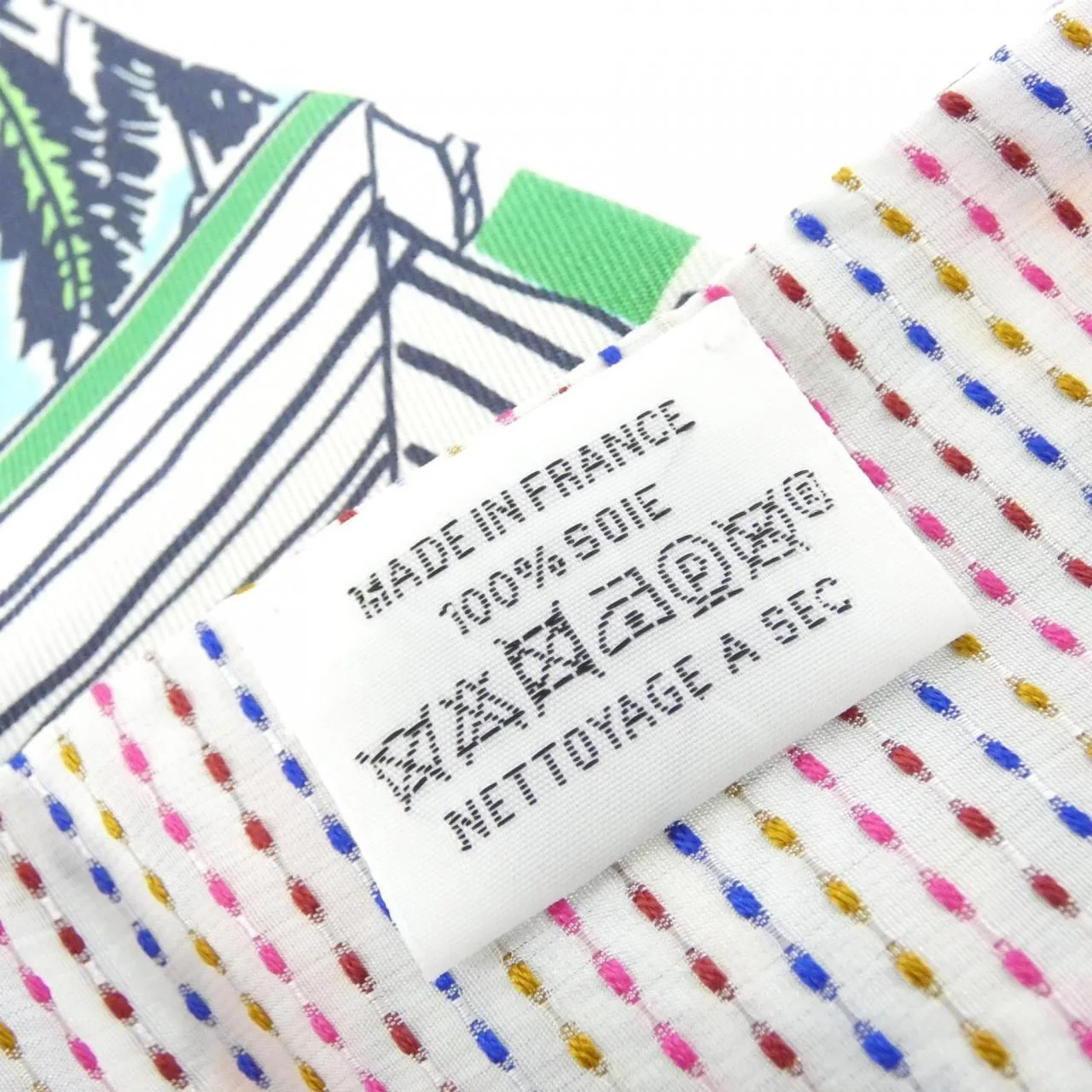 HERMES 563850S Scarf Blue Rank A - Thumbnail 4