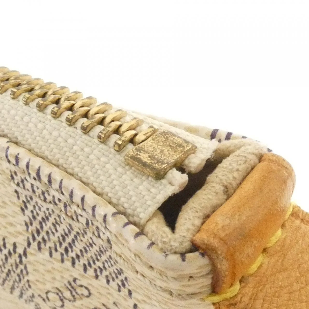 LOUIS VUITTON N51186 Handbag Damier 黑色 Damier 中古品B - 縮圖 4