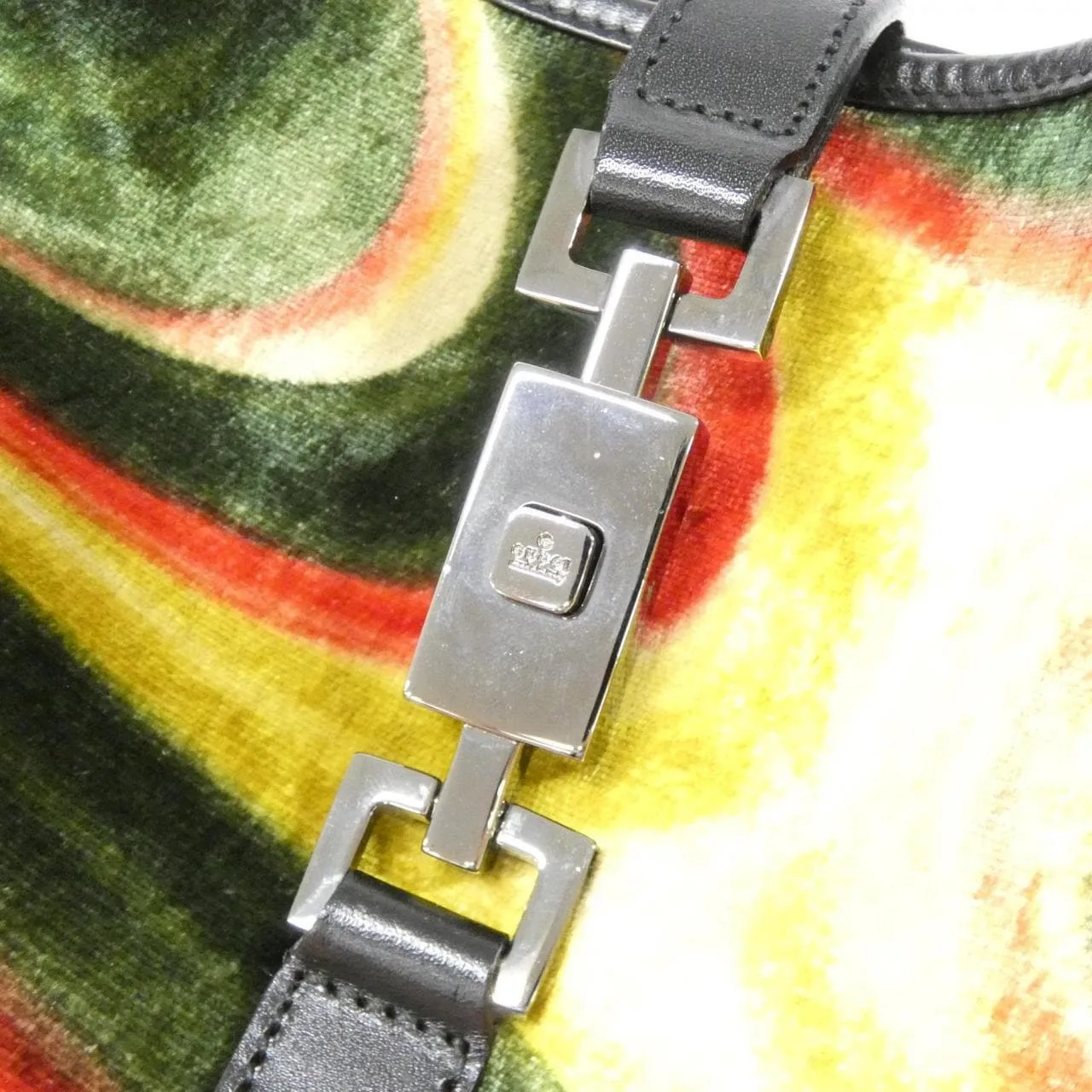 GUCCI 001 3306 肩背包 皮革 黑色 皮革 中古品A - 縮圖 4