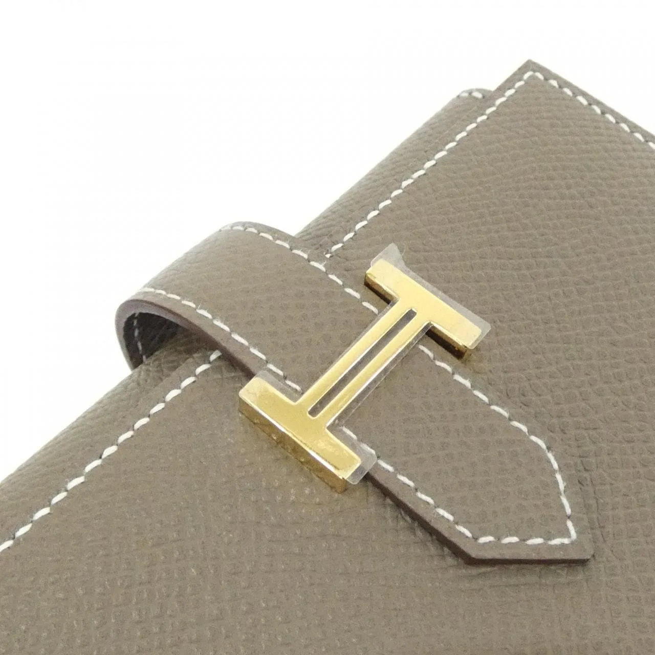 HERMES 082875CC Wallet Epsom Etoupe Epsom 皮 中古品A - 縮圖 3