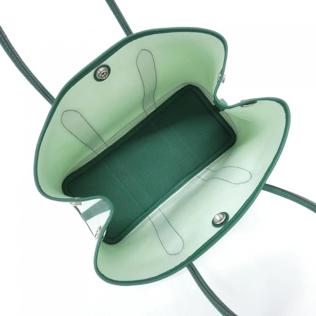 HERMES Garden Party 051551CK Tote Black Rank A - Thumbnail 4