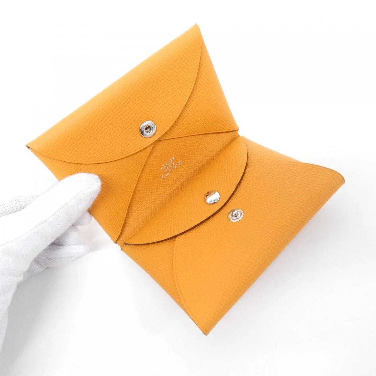 HERMES 083035CK Coin Case Epsom Black Epsom Leather Rank A - Thumbnail 2