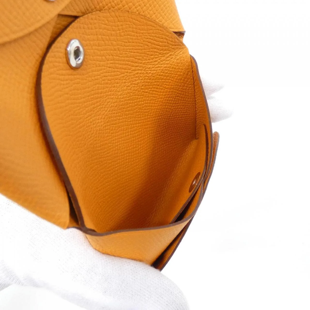 HERMES 083035CK Coin Case Epsom Black Epsom Leather Rank A - Thumbnail 3