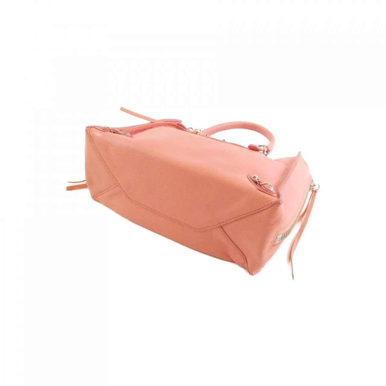 BALENCIAGA 305572 DBC6N Handbag Leather 黑色 皮革 中古品A - 縮圖 3