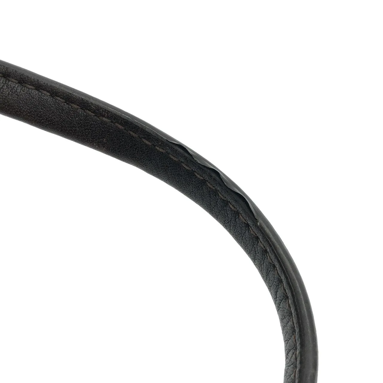 LOEWE 377 79 E35 Handbag Leather Black Leather Rank B - Thumbnail 7