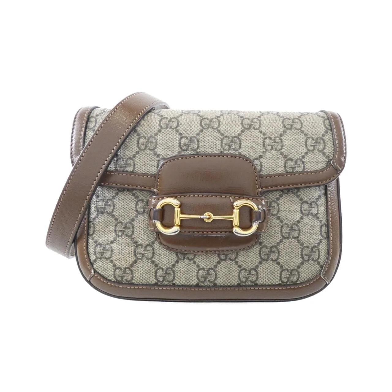 GUCCI Horsebit 1955 658574 HUHHG 肩背包 帆布 Black