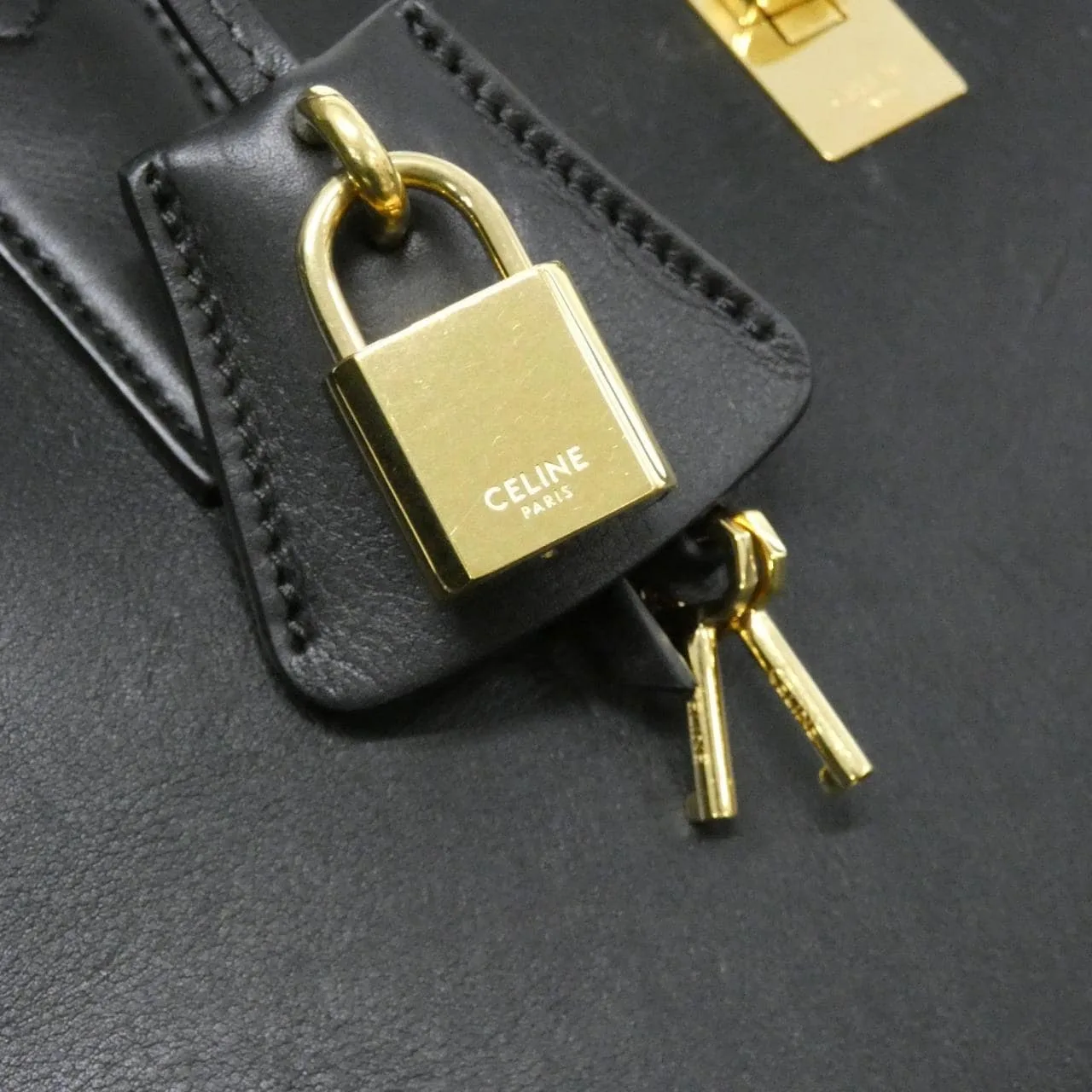 CELINE 114443FSS Handbag Black Rank B - Thumbnail 4