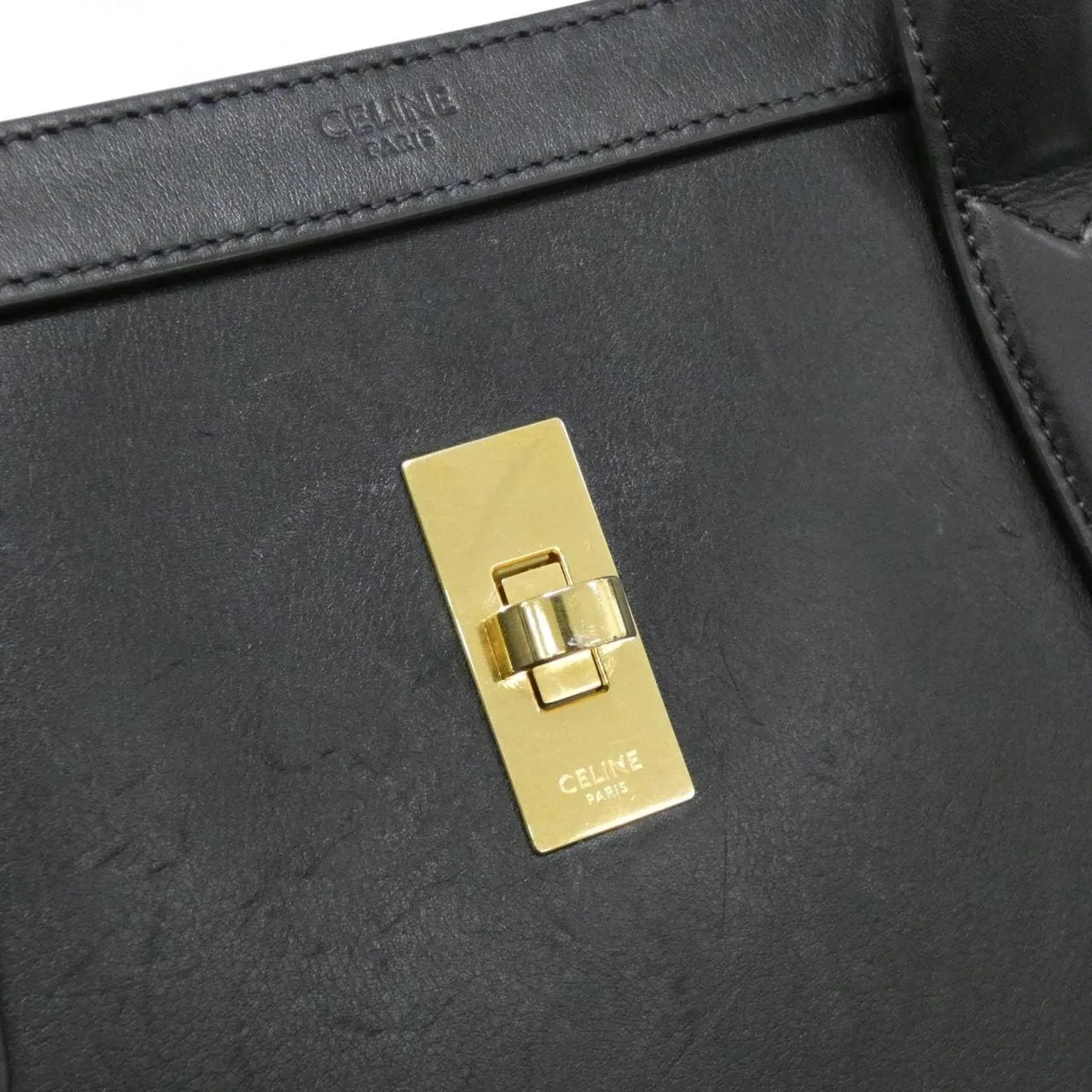 CELINE 114443FSS Handbag Black Rank B - Thumbnail 5