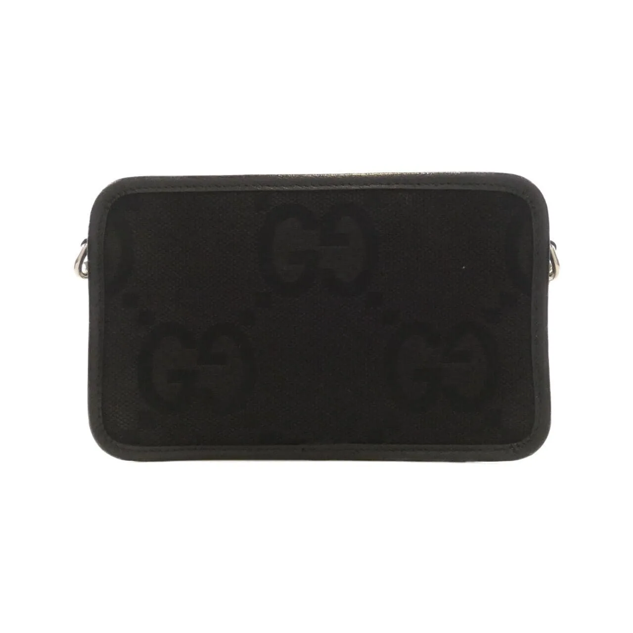 GUCCI 696075 FABRP 肩背包 帆布 黑色 帆布 中古品B - 縮圖 2