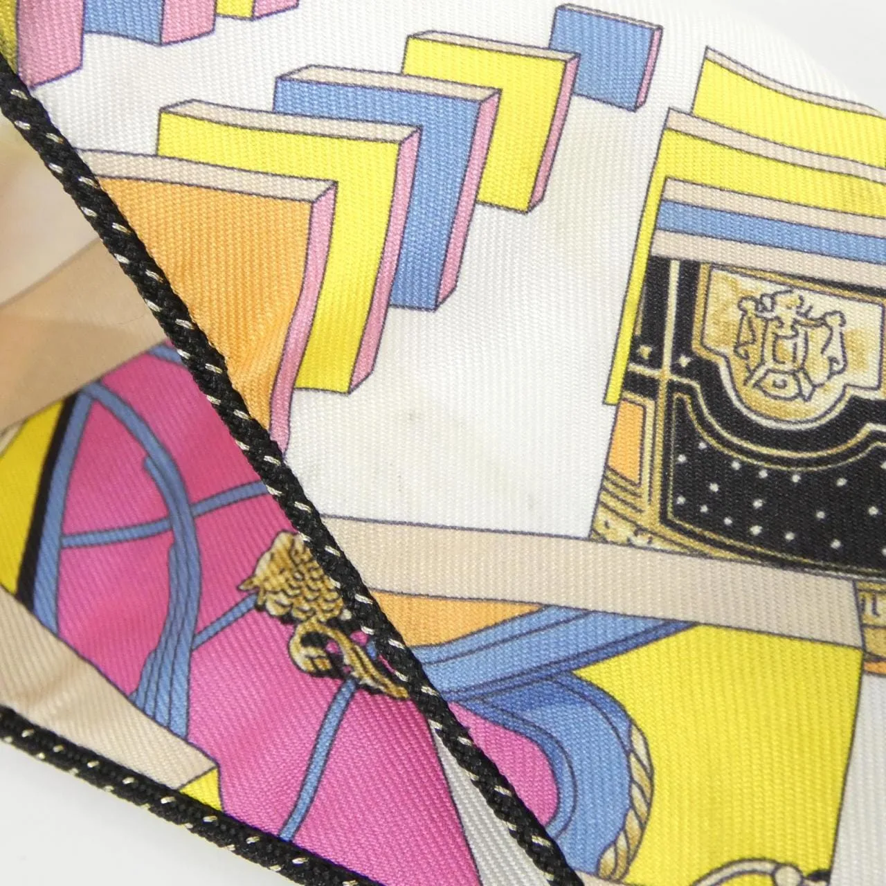 HERMES 853932S Scarf Black Rank A - Thumbnail 3