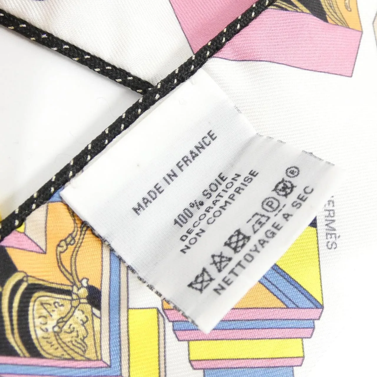 HERMES 853932S Scarf Black Rank A - Thumbnail 5