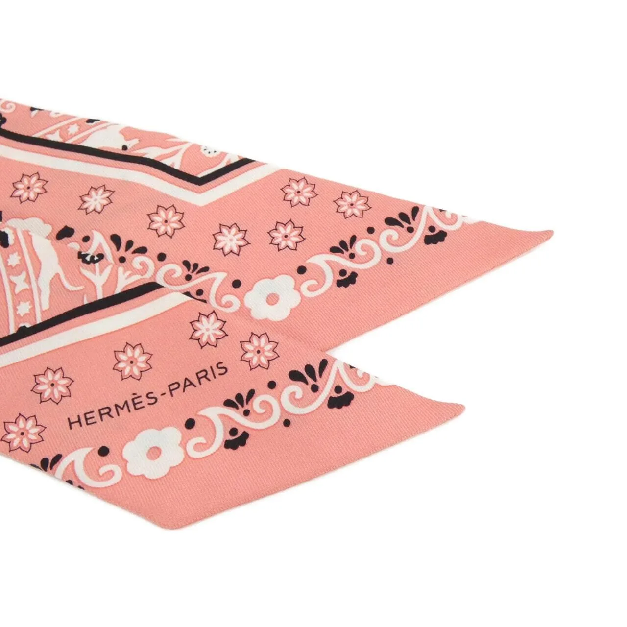 HERMES 062878S Scarf Black Rank A - Thumbnail 2