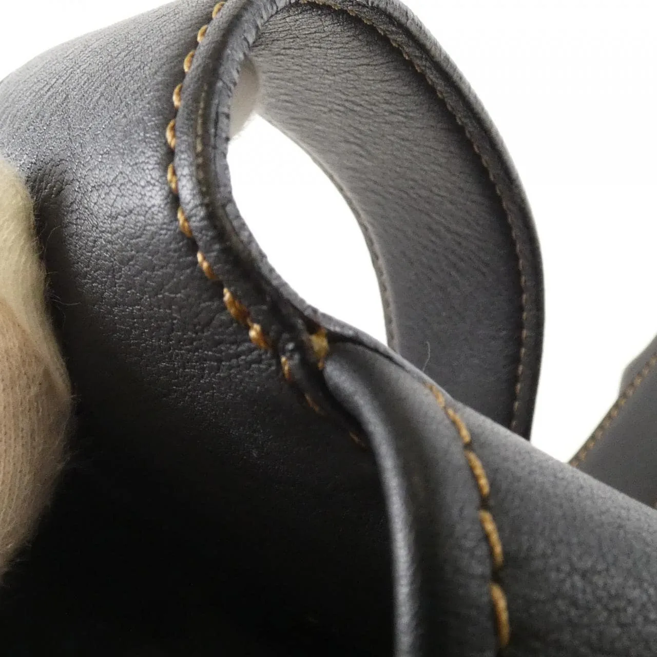 LOEWE Shoulder Leather Black Leather Rank B - Thumbnail 7