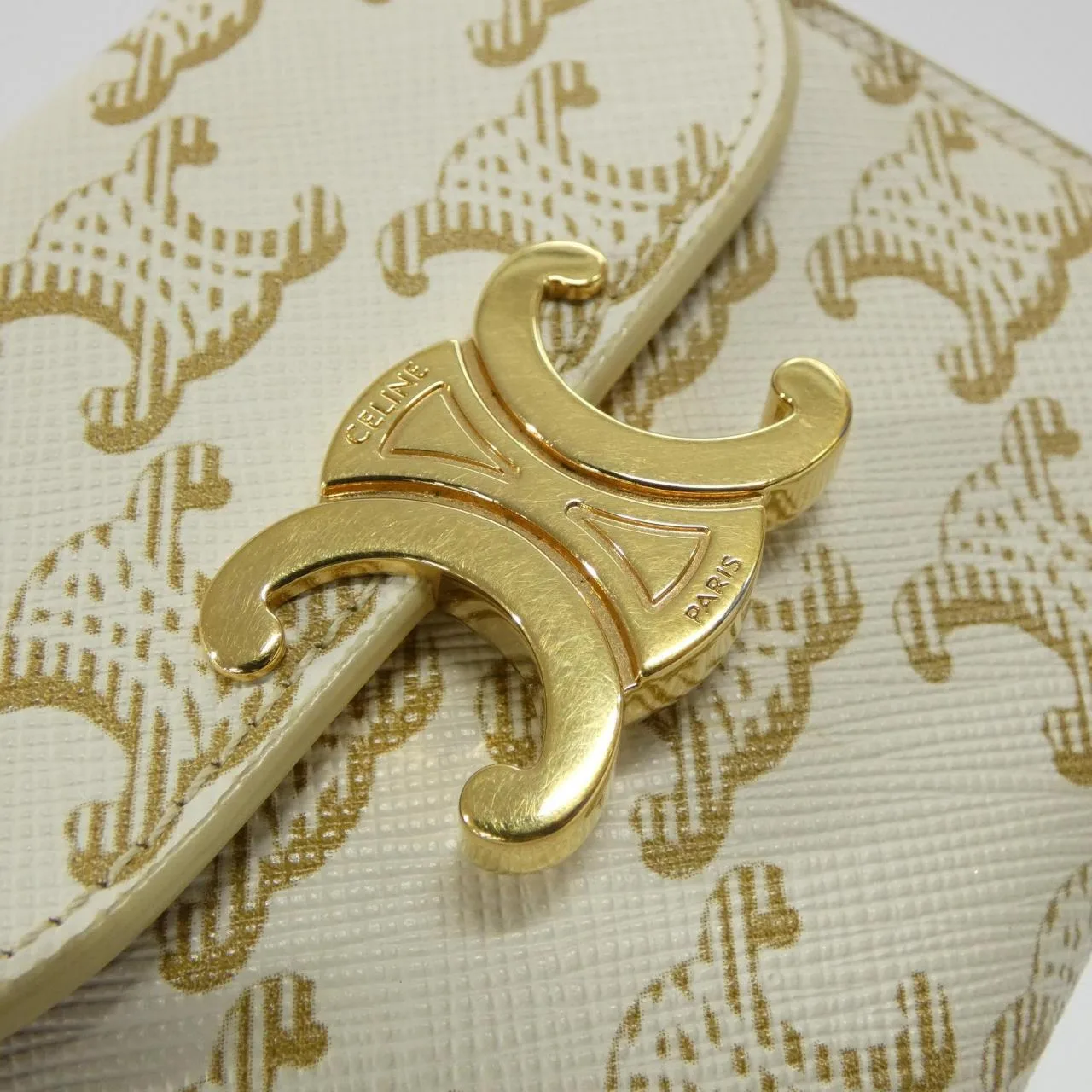 CELINE 10D782CQH Wallet Canvas 黑色 帆布 中古品A - 縮圖 5