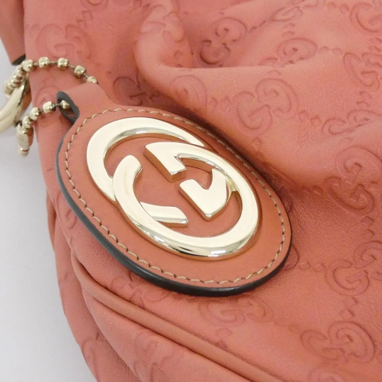 GUCCI 211944 AA61G Handbag Leather 黑色 皮革 中古品A - 縮圖 5