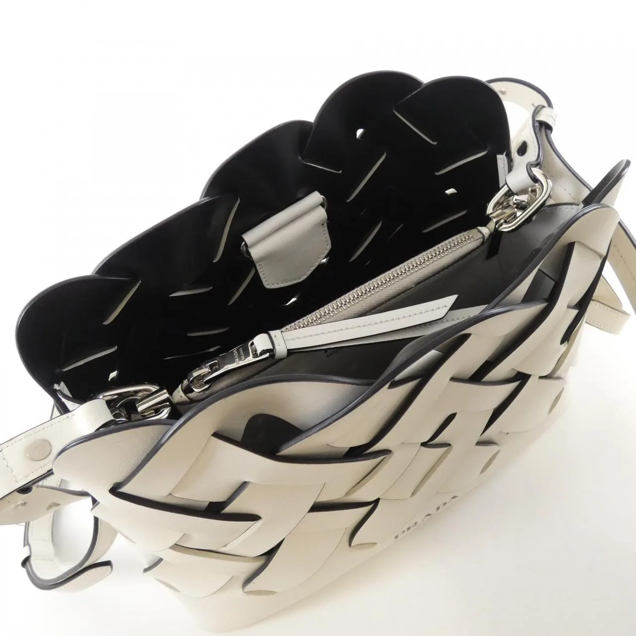 PRADA 1BA209 Shoulder 黑色 中古品B - 縮圖 10