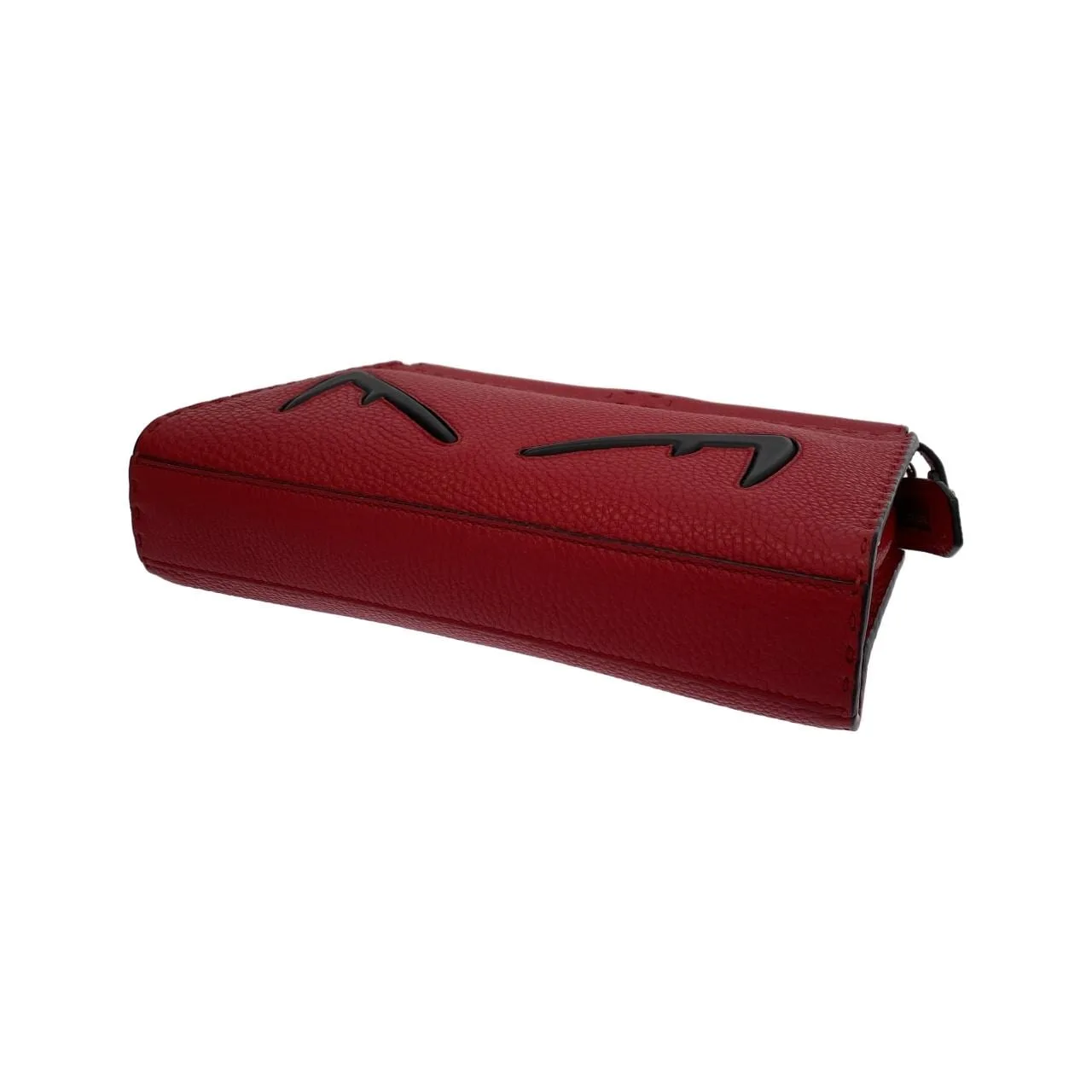 FENDI Peekaboo 7VA422 A80K Handbag Leather 銀色 皮革 中古品A - 縮圖 2