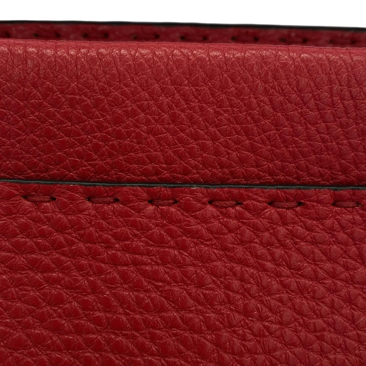 FENDI Peekaboo 7VA422 A80K Handbag Leather 銀色 皮革 中古品A - 縮圖 3