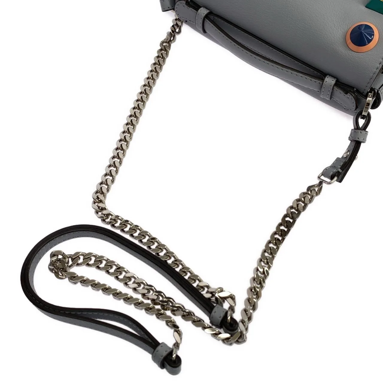 FENDI Baguette 8M0371 SF5 Handbag Leather 銀色 皮革 中古品A - 縮圖 6