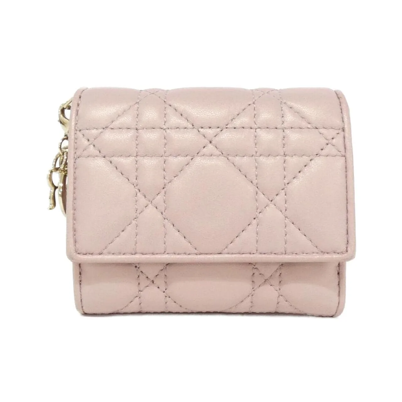 DIOR Lady Dior S0181OHNA Wallet Lambskin Black