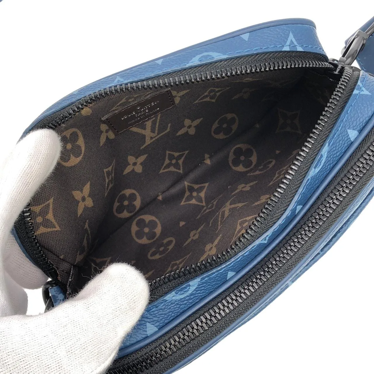 LOUIS VUITTON M82801 Shoulder Monogram 藍色 Monogram 中古品A - 縮圖 7