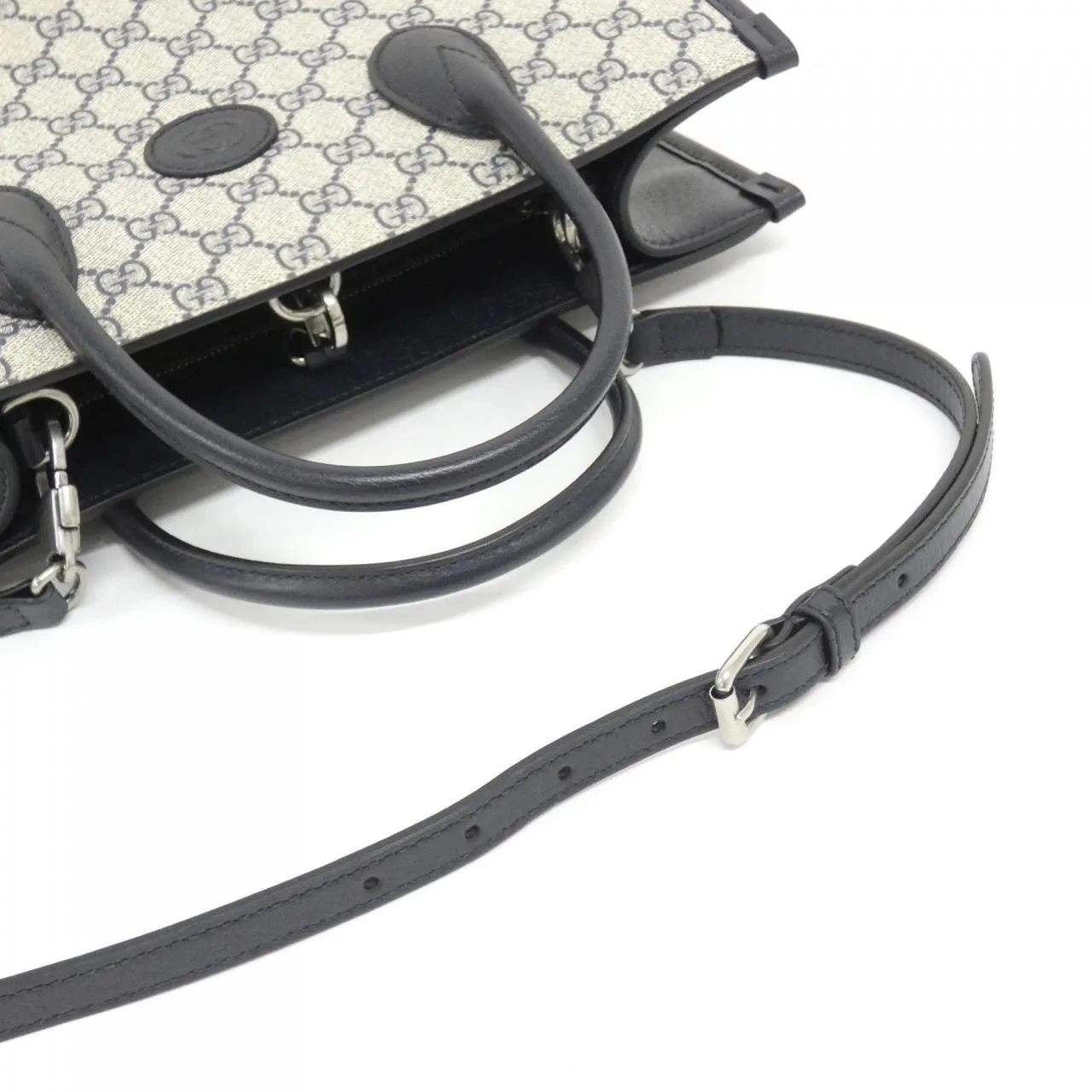 GUCCI 659983 K9GSN Handbag Canvas 米色 帆布 中古品A - 縮圖 6