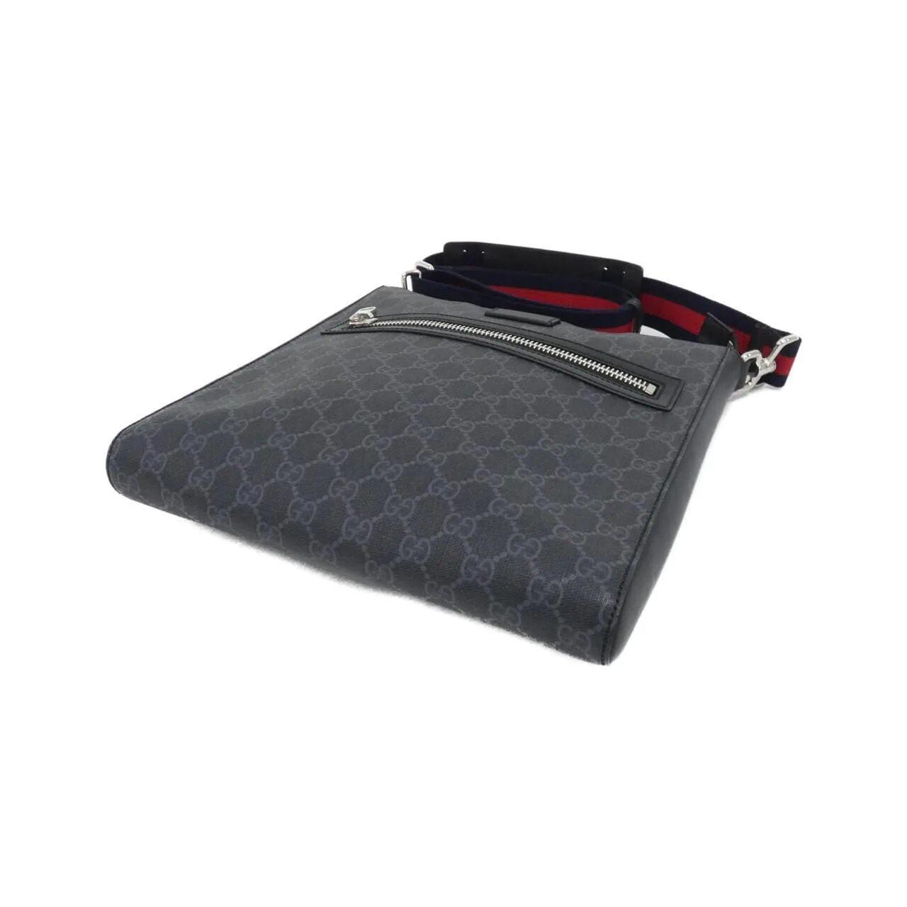 GUCCI 474137 K5RLN Shoulder Canvas 黑色 帆布 中古品A - 縮圖 3