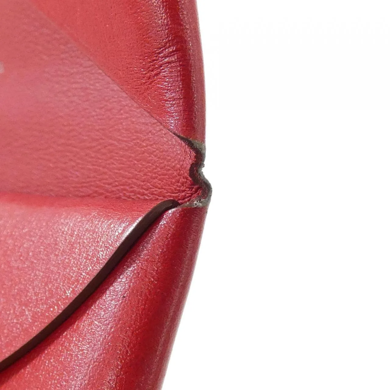 HERMES 084388CK Coin Case Box Calf Rouge Box Calf Leather Rank A - Thumbnail 8