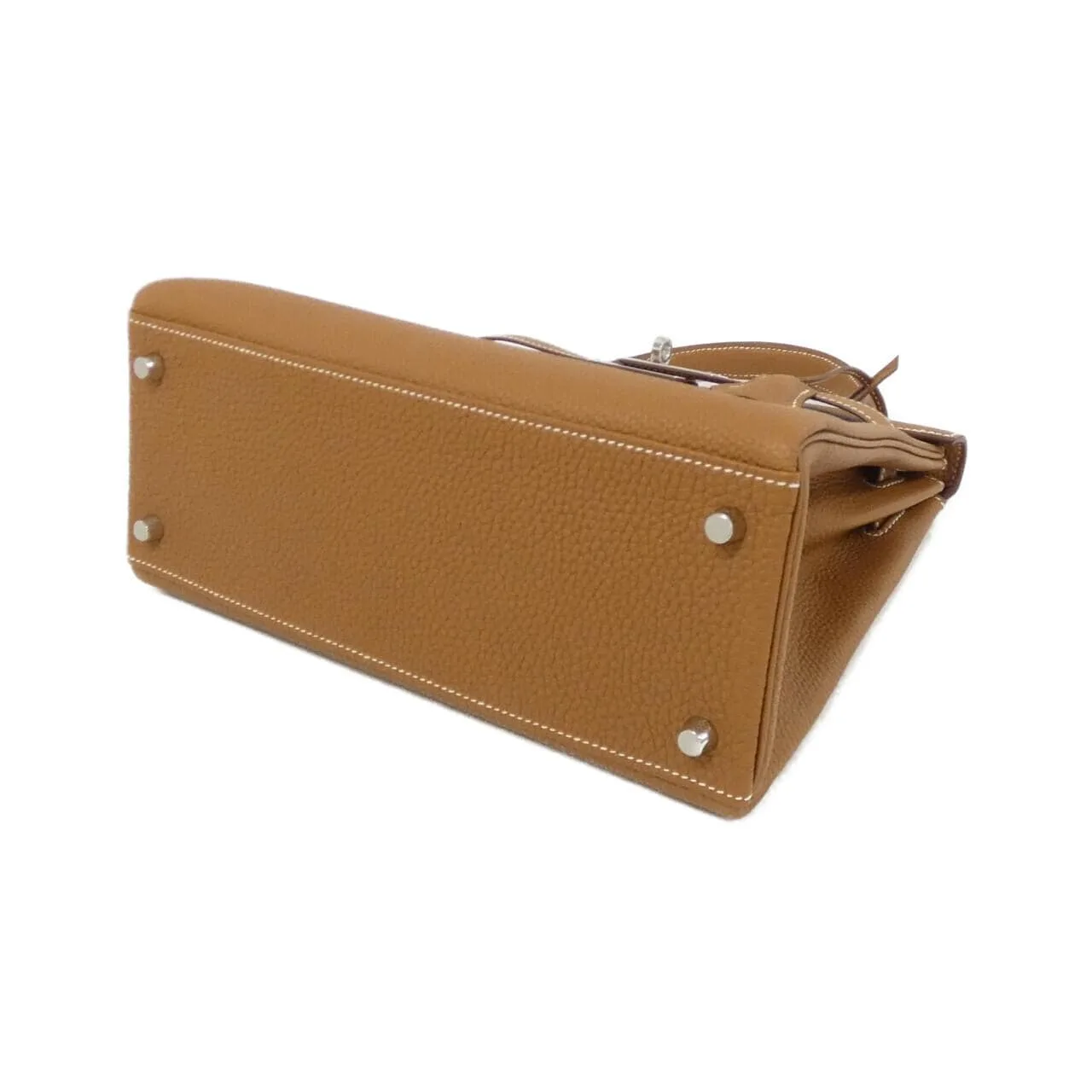 HERMES Kelly 030931CK Handbag Togo Gold Togo Leather Unused - Thumbnail 3