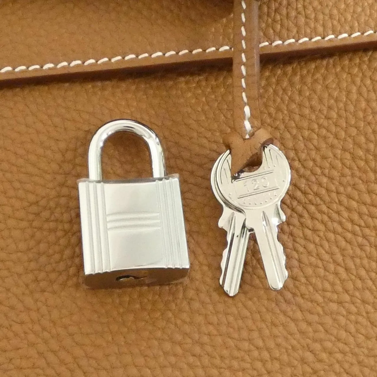 HERMES Kelly 030931CK Handbag Togo Gold Togo Leather Unused - Thumbnail 4