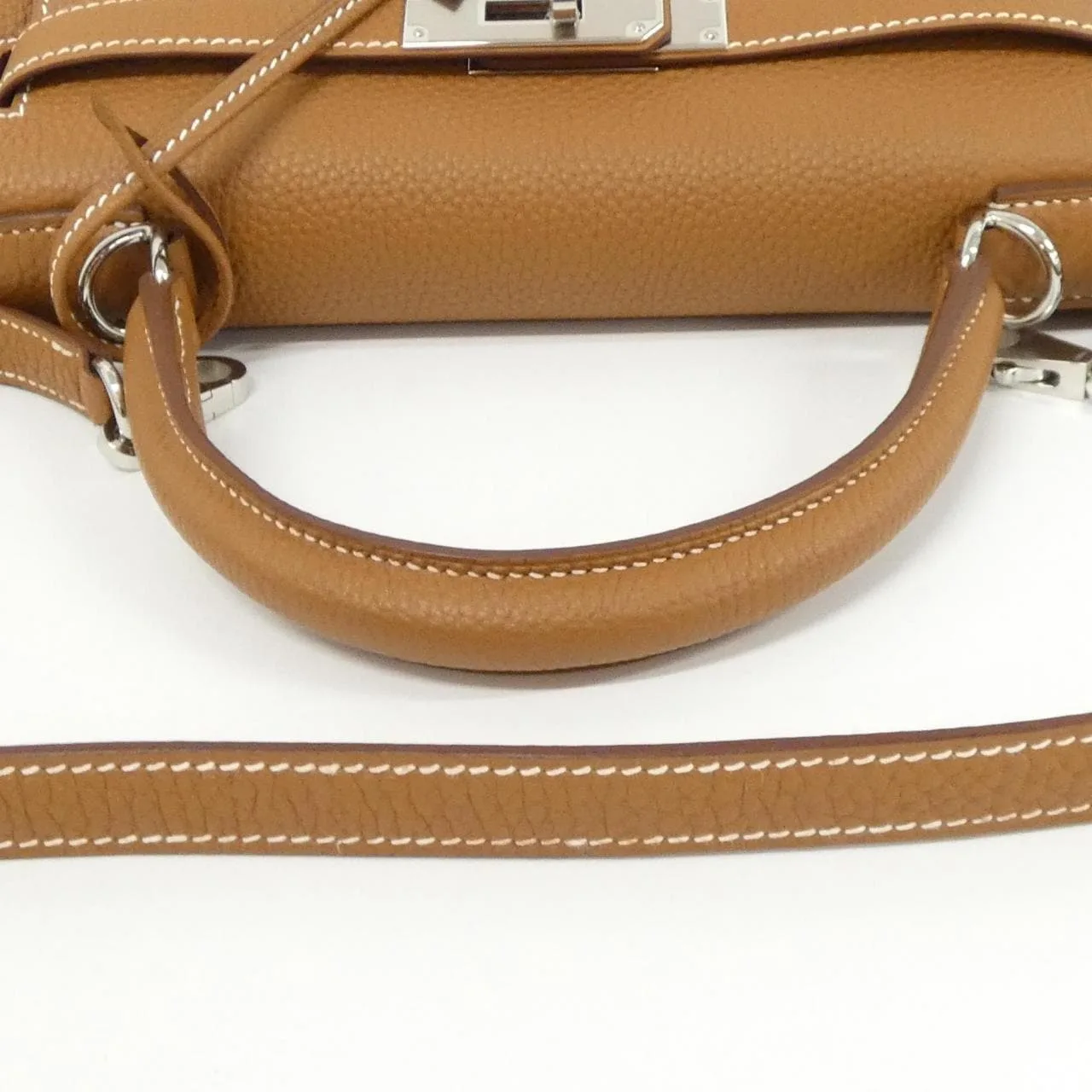 HERMES Kelly 030931CK Handbag Togo Gold Togo Leather Unused - Thumbnail 5