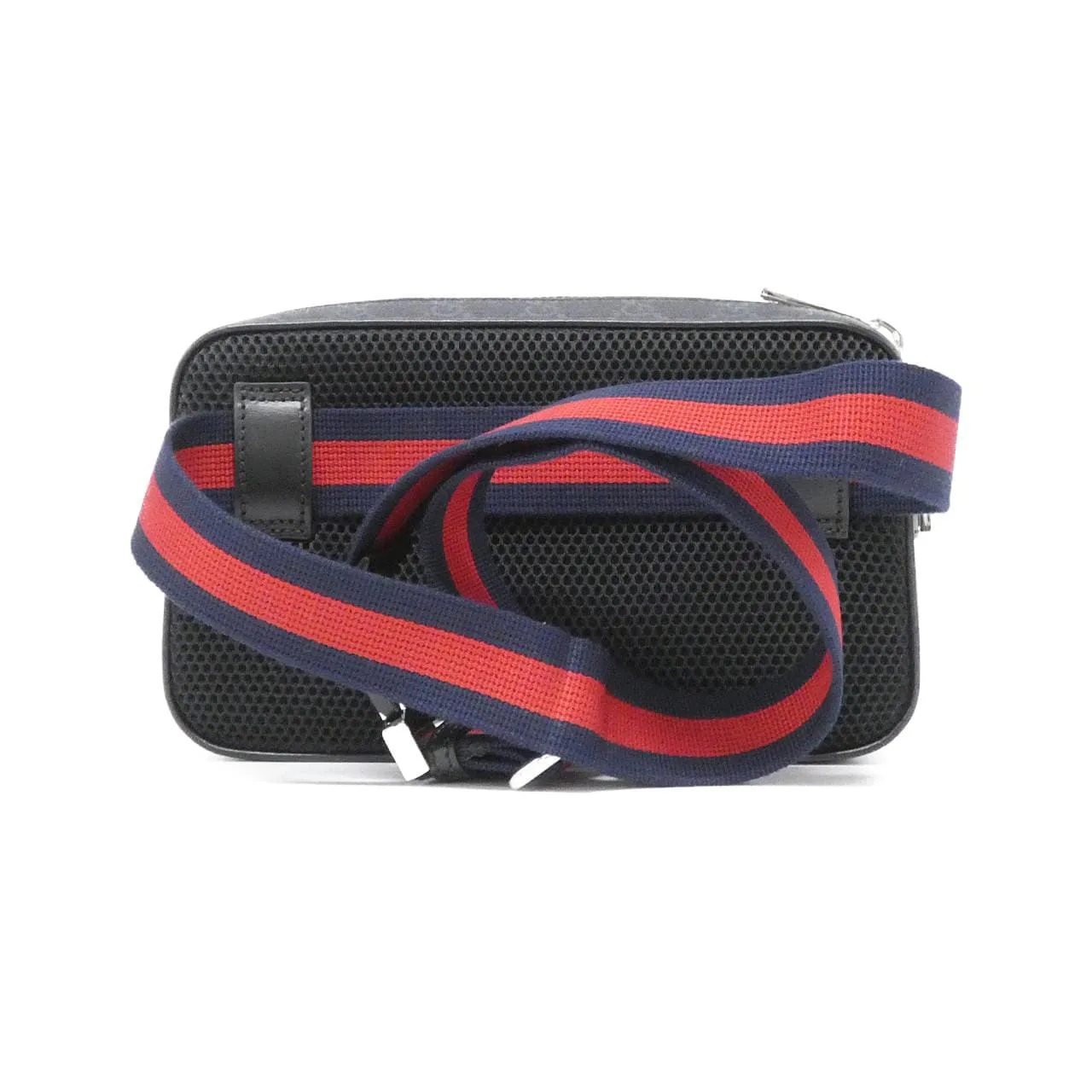 GUCCI 792094 FADJM Belt Canvas 黑色 帆布 中古品A - 縮圖 2