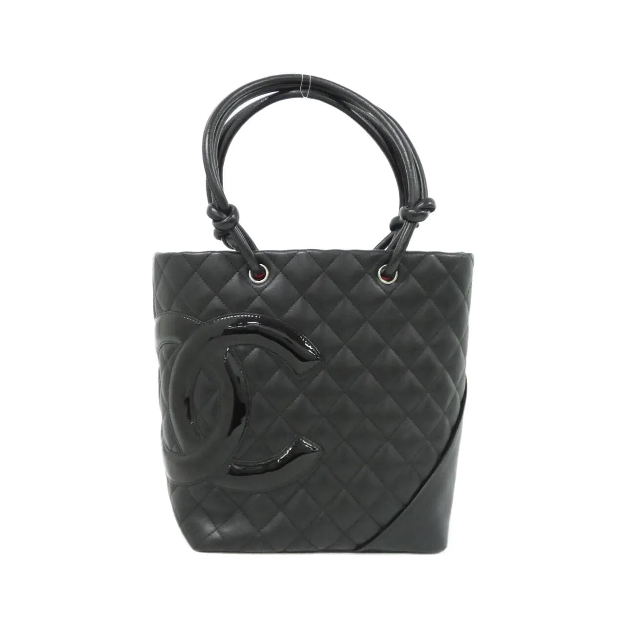 CHANEL Cambon 25167 手提包 漆皮 Black