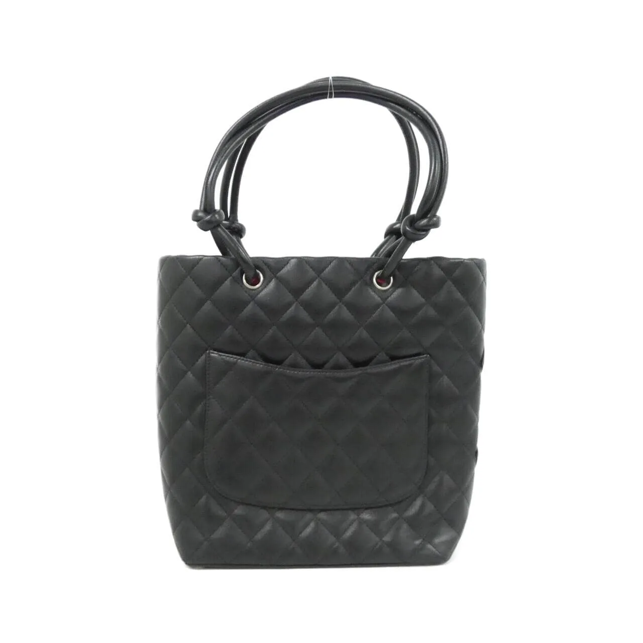CHANEL Cambon 25167 手提包 漆皮 黑色 漆皮 中古品A - 縮圖 2