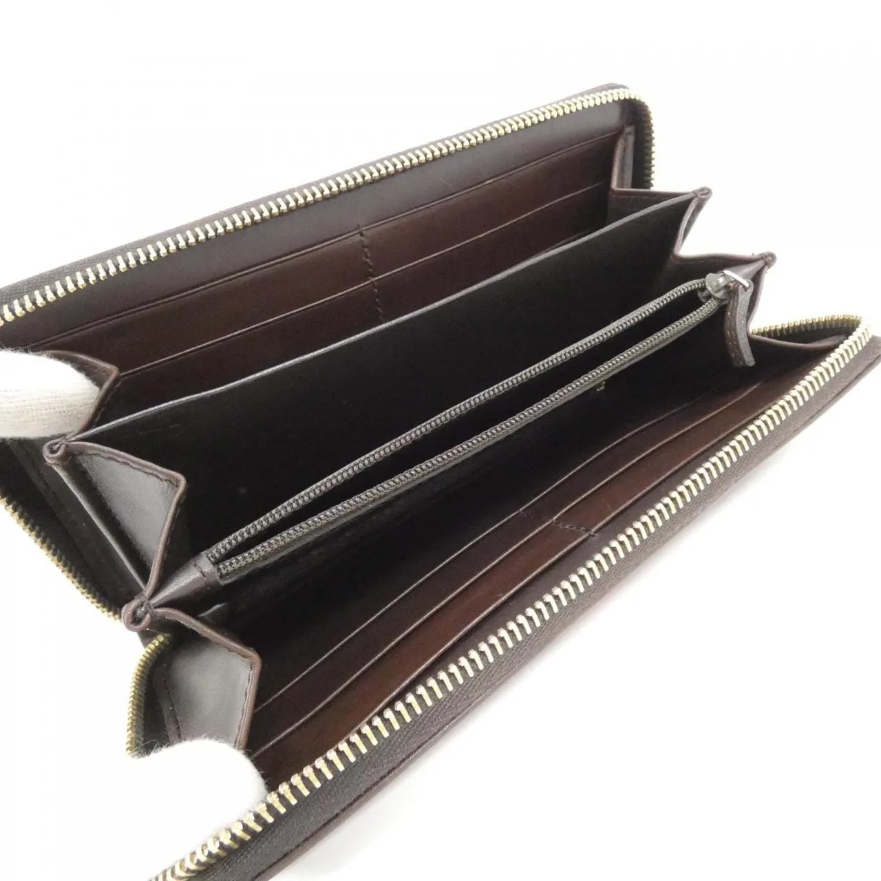 GUCCI 251855 Wallet Leather Brown Leather Rank A - Thumbnail 6