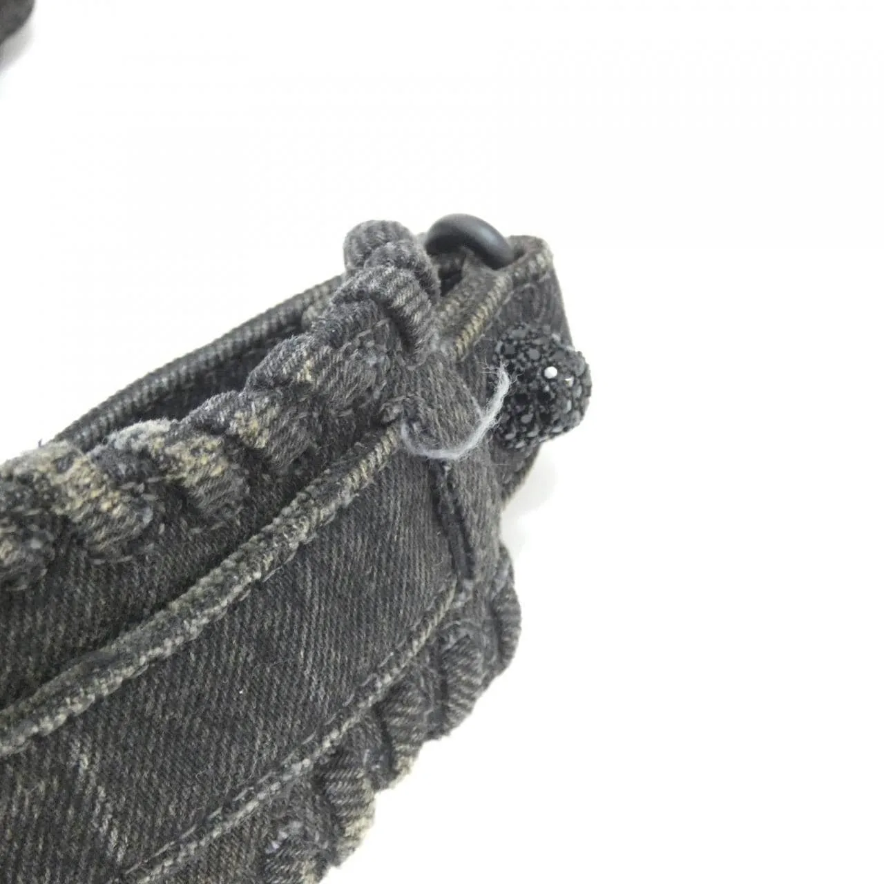 BALENCIAGA Le Cagole 671307 Shoulder Denim 黑色 牛仔布 中古品A - 縮圖 5